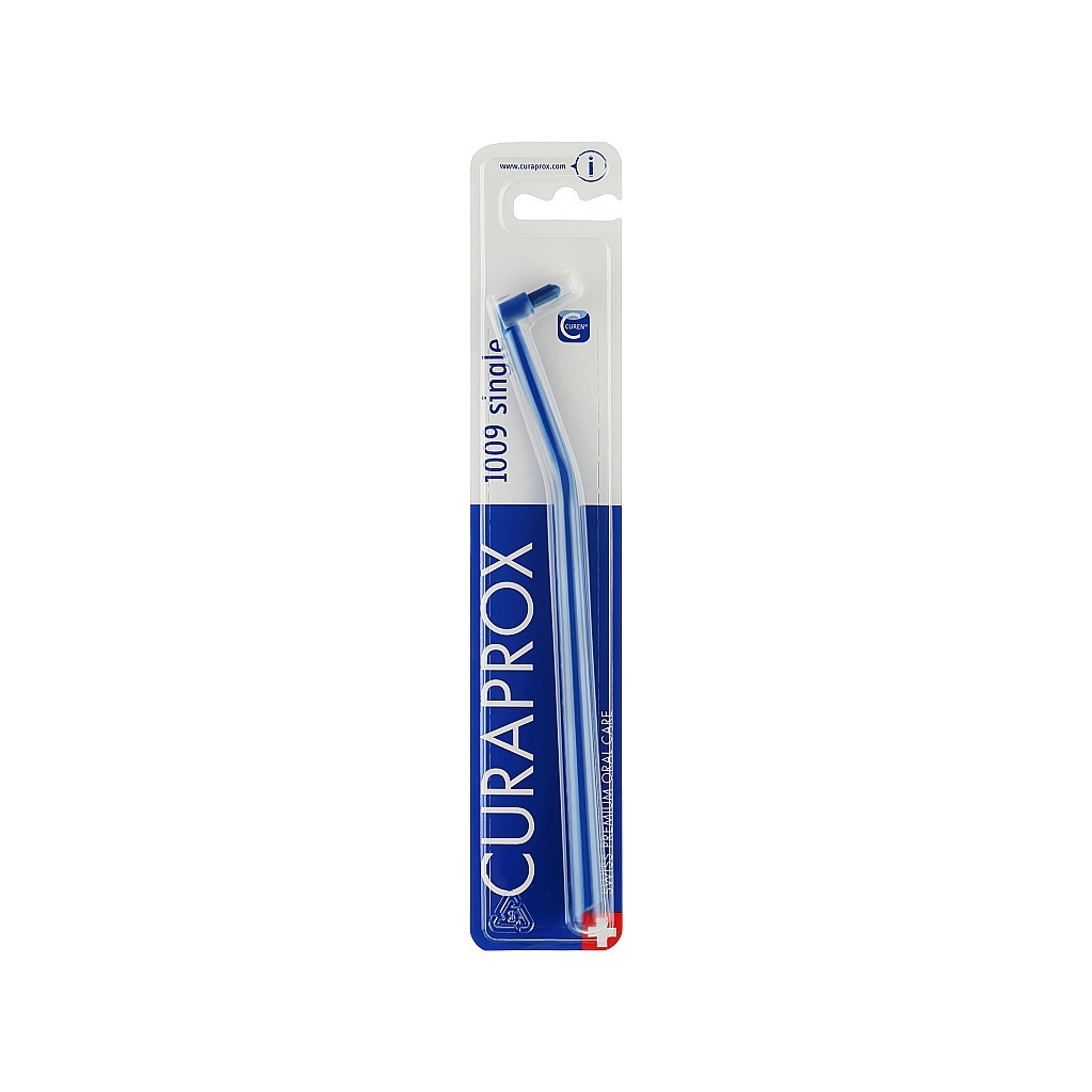Зубна щітка Curaprox CS 1009 Single & Sulcular 9 мм Монопучкова Темно-синя (CS 1009-01)