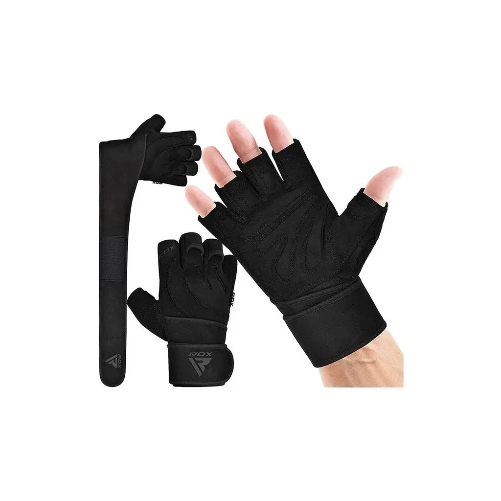 Рукавички для фітнесу RDX L4 Micro Plus Black M (WGM-L4B-M+)