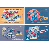 Kite Transformers Drawing Album, 12 Sheets (TF24-241)