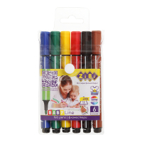 Markers ZiBi BABY Line JUMBO 6 colors (ZB.2806)