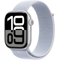 Смарт-годинник Apple Watch Series 10 GPS 46mm Silver Aluminium Case with Blue Cloud Sport Loop (MWWN3QH/A)