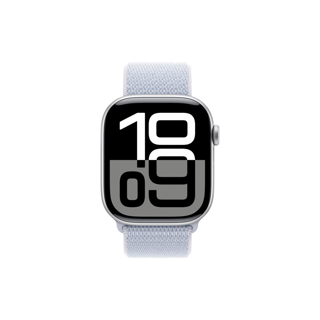 Смарт-годинник Apple Watch Series 10 GPS 46mm Silver Aluminium Case with Blue Cloud Sport Loop (MWWN3QH/A)
