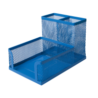 Desk set Buromax Organizer metal 104x153x98 mm Blue (BM.6242-02)