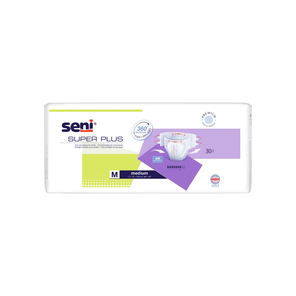 Підгузки для дорослих Seni Super Plus Medium 75-110 см 30 шт (5900516803582)