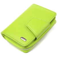 Портмоне Canpellini З натуральної шкіри флотар Салатове (21603)
