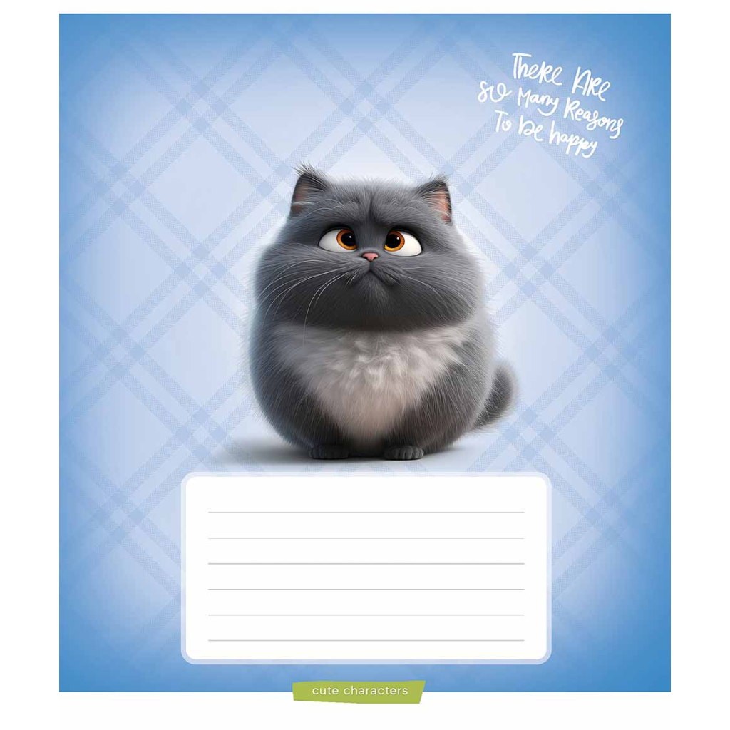 Зошит Школярик Cuties 12 аркушів лінія (012-3501L) Зошит Школярик Cuties 12 аркушів лінія (012-3501L)