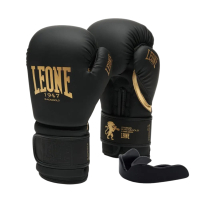 Боксерські рукавички Leone GN059D Black/Gold 16 унцій (GN059D_Bl/Gold_16oz)