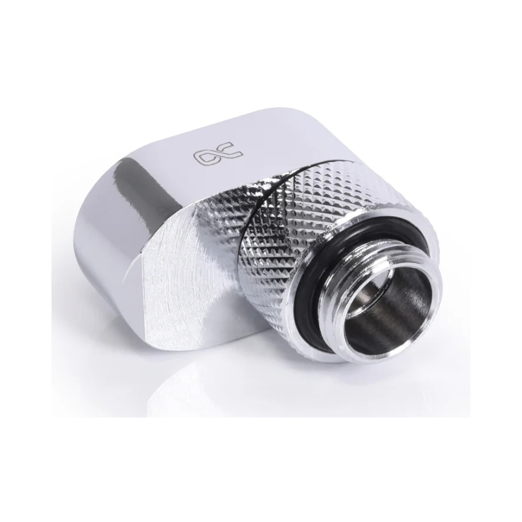 Фітинг для СРО Alphacool Eiszapfen 16mm off set fitting rotatable - chrome (17602)