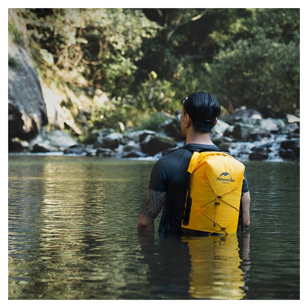 Рюкзак туристичний Naturehike NH21FSB04, 40л, жовтий (6927595788257)
