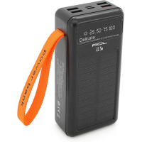 Батарея універсальна ACL 30000mAh, Solar, 22.5W, cables Type-C + Lighting, Black (ACL PW-141)