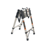 Voltronic ladder 3.1m double 8+8 steps, stainless steel, up to 150kg, width 46cm (YT43389)