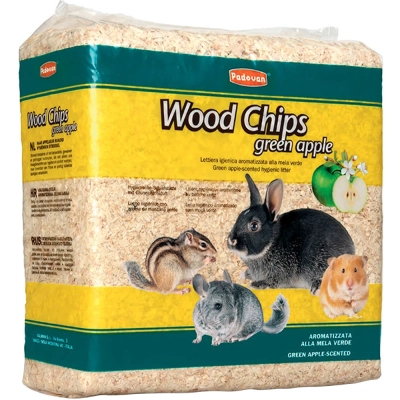 Наповнювач для гризунів Padovan Wood Chips Green Apple 1 кг (8001254000169)