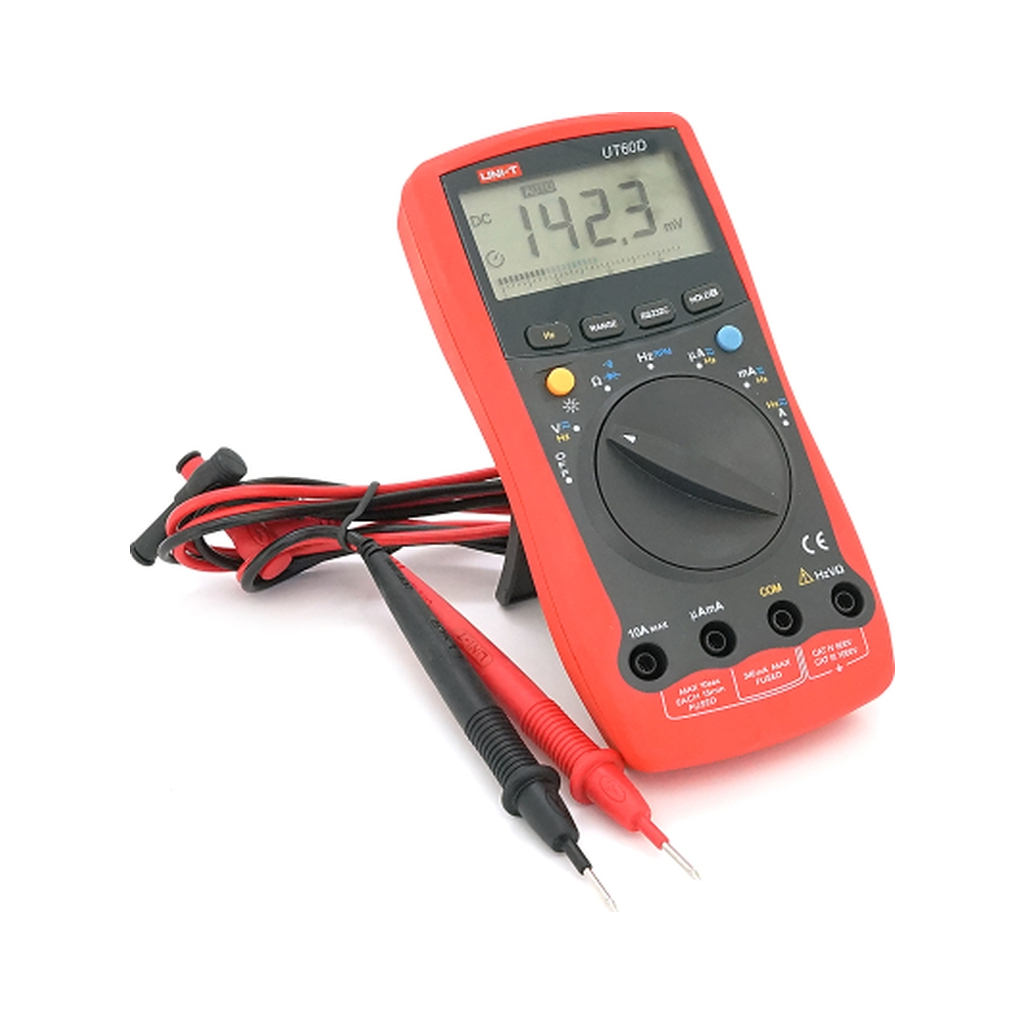 Цифровий мультиметр UNI-T UNI-T UT60D(EU) Вимірювання V, V, A, A, , F, RPM. (UNI-T UT60D) Цифровий мультиметр UNI-T UNI-T UT60D(EU) Вимірювання V, V, A, A, , F, RPM. (UNI-T UT60D)