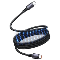 Дата кабель USB-C to USB-C 1.0m 5A magnetic aluminum alloy black Vention (TSABF)