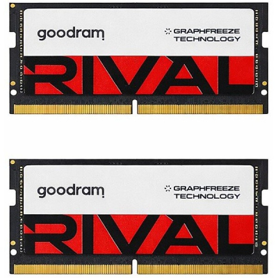 Модуль пам'яті для ноутбука SoDIMM DDR5 32GB (2x16GB) 5600 MHz Rival Goodram (GGEES5-56L40S/32GDC)