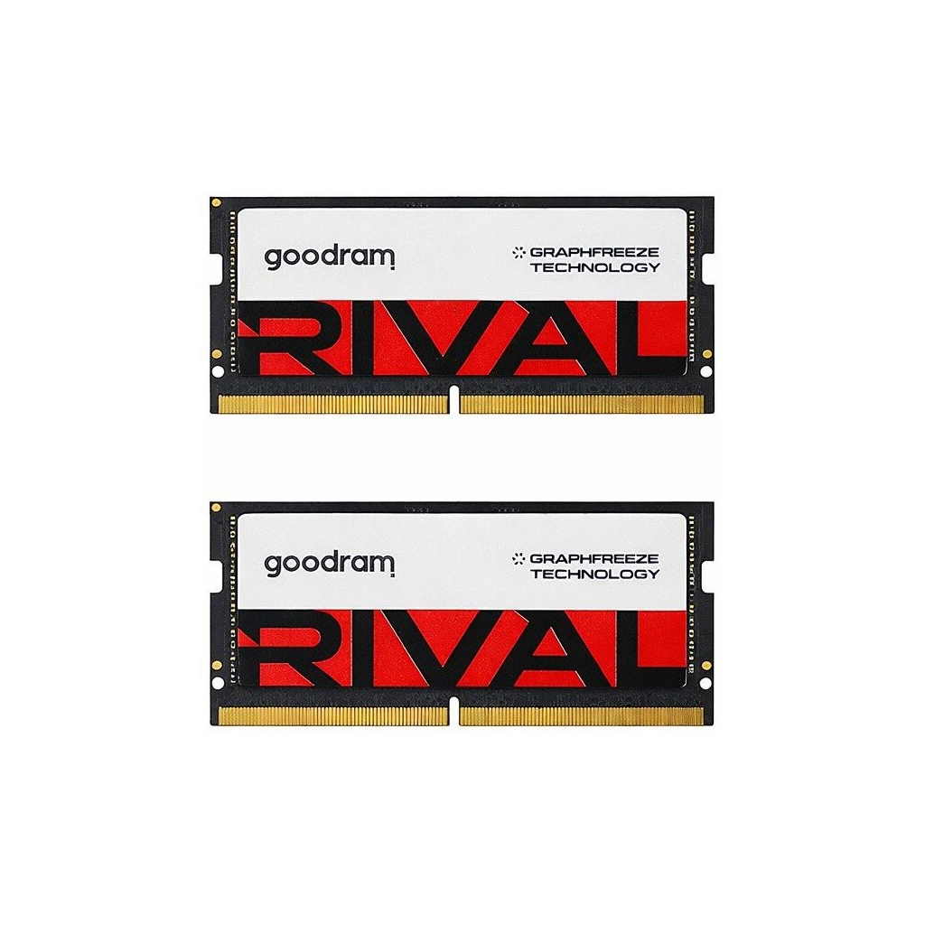 Модуль пам'яті для ноутбука SoDIMM DDR5 32GB (2x16GB) 5600 MHz Rival Goodram (GGEES5-56L40S/32GDC)