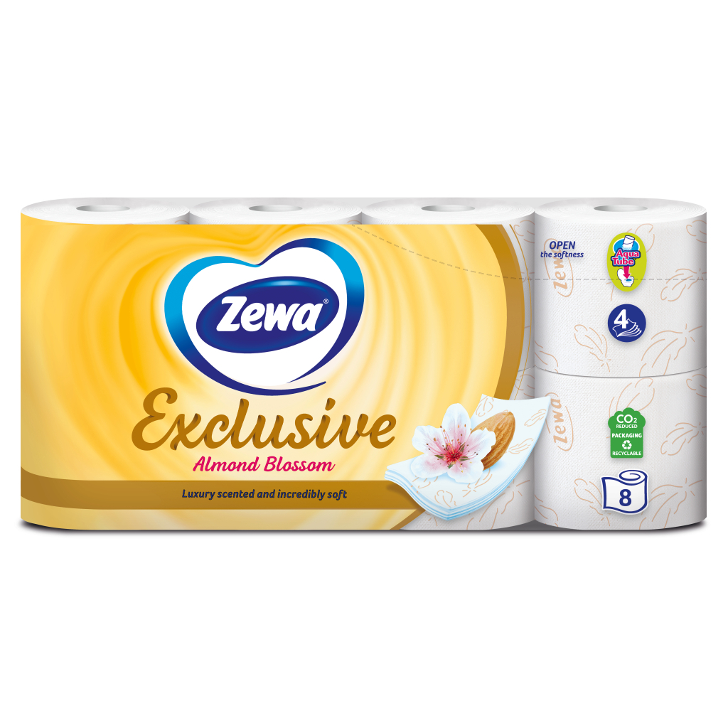 Туалетний папір Zewa Exclusive Мигдальне молочко 4 шари 8 рулонів (7322540837933) Туалетний папір Zewa Exclusive Мигдальне молочко 4 шари 8 рулонів (7322540837933)