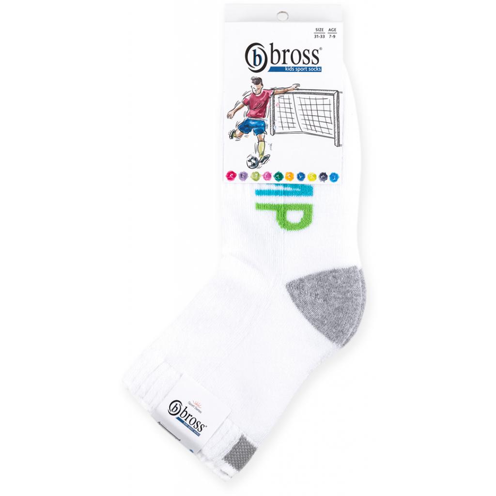 Шкарпетки дитячі Bross "Jump" з сірими вставками (11614-5-7B-gray)