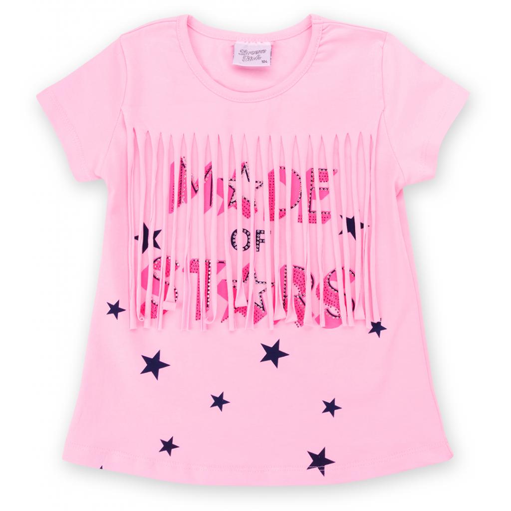 Набір дитячого одягу Breeze футболка із зірочками з шортами (9036-104G-pink)