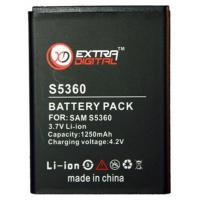 Акумуляторна батарея Extradigital Samsung GT-S5360 Galaxy Y (1250 mAh) (BMS6319)