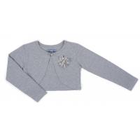 Болеро дитяче Breeze з квіткою (6712-128G-gray)