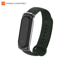 Ремінець до фітнес браслета Armorstandart Carbon Silicone Series для Xiaomi Mi Band 4/3 Khaki (ARM55194)