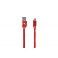 Дата кабель USB 2.0 AM to Lightning 1.0m Fur red 2E (2E-CCLAC-RED)