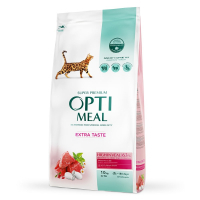 Optimeal dry cat food with veal flavor 10 kg (B1830501)