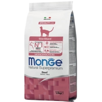 Dry food for cats Monge Cat Sterilized with beef 1.5 kg (8009470005524)