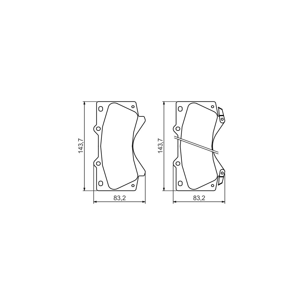 Гальмівні колодки Bosch 0 986 494 449 Гальмівні колодки Bosch 0 986 494 449