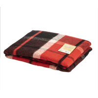 Yaroslav semi-woolen plaid 41/7 red 170x200 (38643/38635)