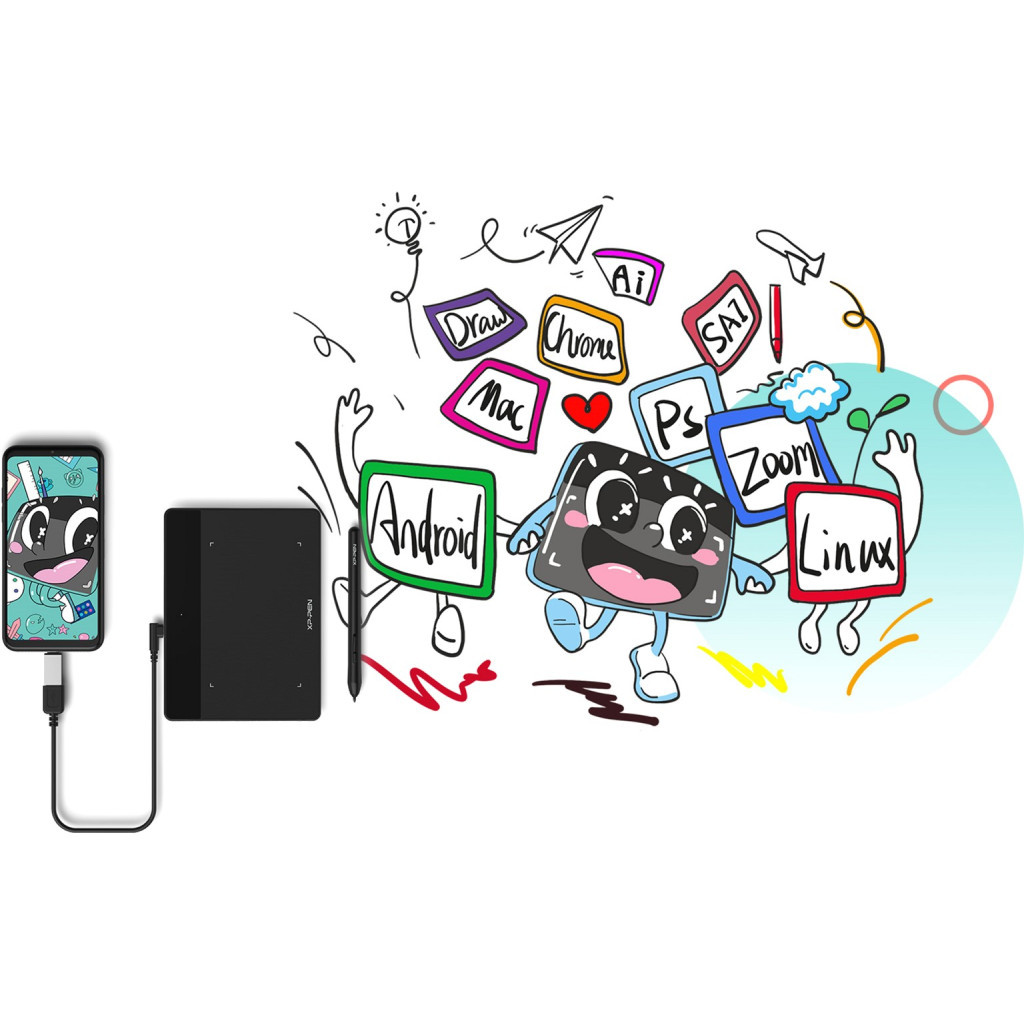 Графічний планшет XP-Pen Deco Fun Black (Deco Fun XS_BK)