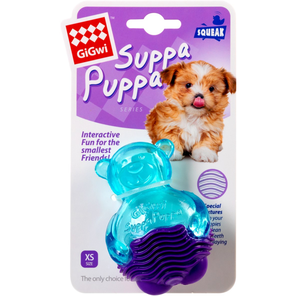 Іграшка для собак GiGwi Suppa Puppa Ведмедик із пискавкою 9 см (75035) Іграшка для собак GiGwi Suppa Puppa Ведмедик із пискавкою 9 см (75035)