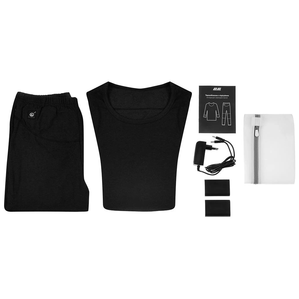 Термобілизна з підігрівом 2E eFiber for Women Black M (2E-HUEFWM-BK)