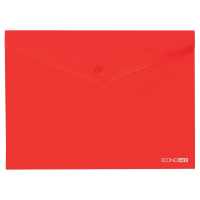 Folder - envelope Economix A5 180 μm transparent, texture "gloss", red (E31316-03)