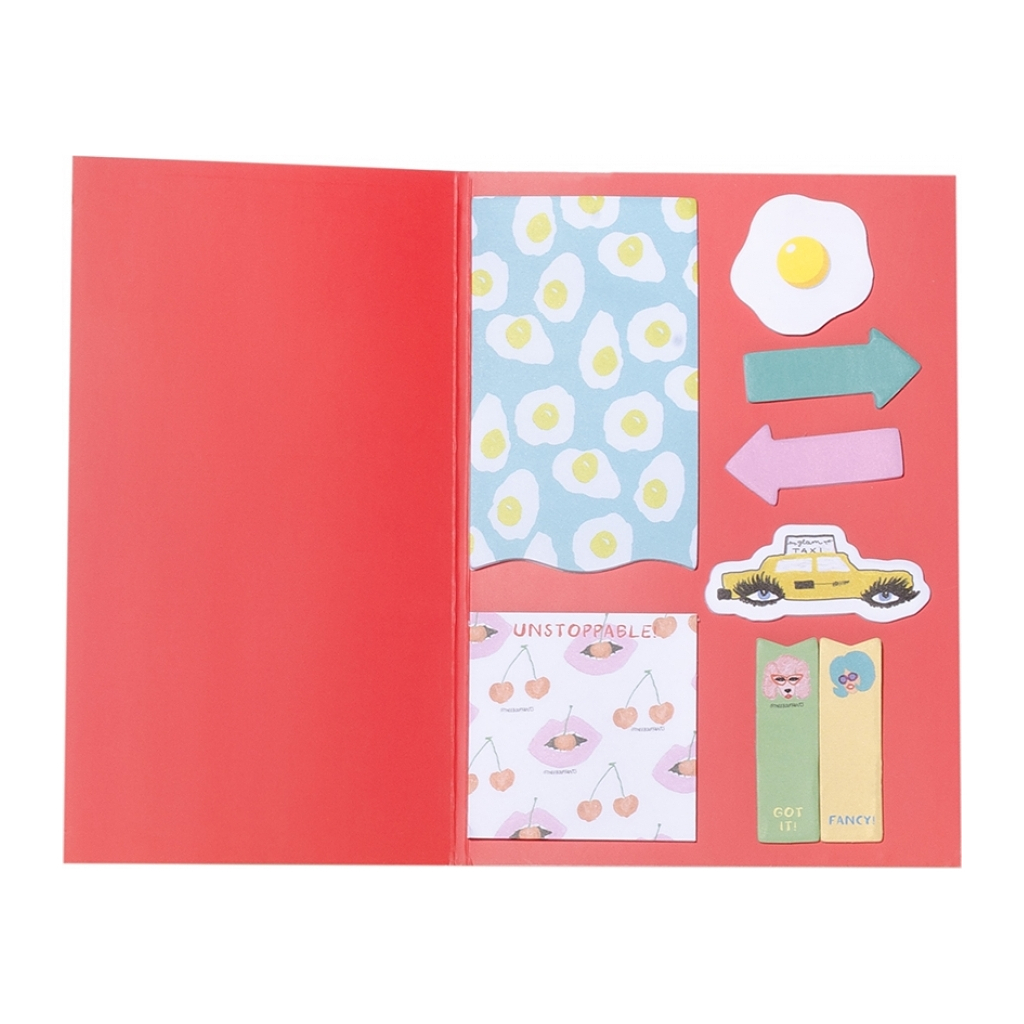 Папір для нотаток Yes з липким шаром Fancy в наборі, 8x20 аркушів (170279)