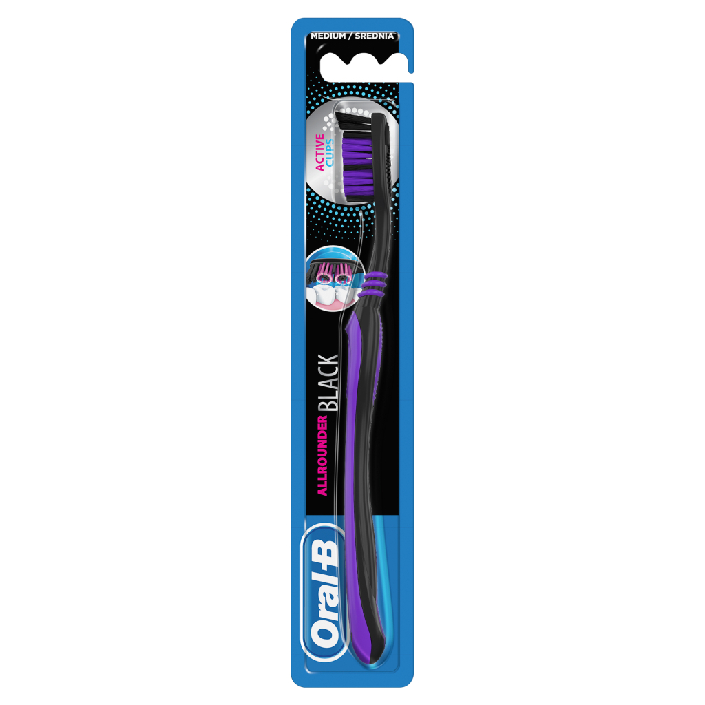 Зубна щітка Oral-B Всебічна чистка Black 40 Medium 1 шт. (3014260101473)