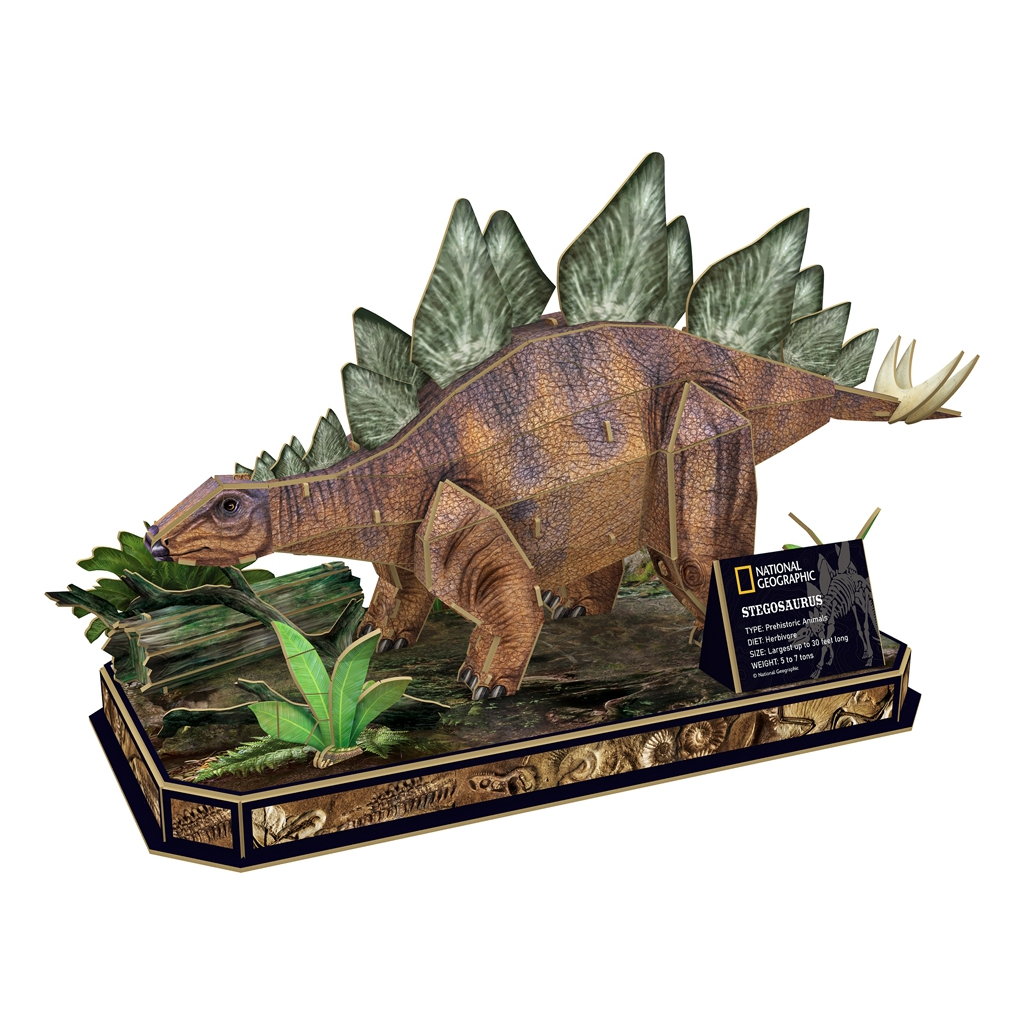 Пазл Cubic Fun 3D National Geographic Dino Стегозавр (DS1054h)