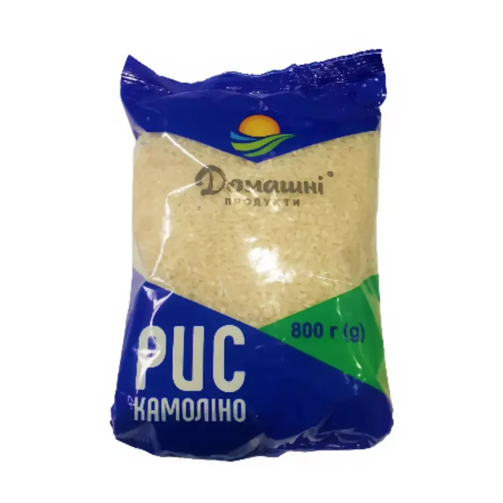 Крупа Домашні продукти Рис Камоліно 800 г (4820186122817)