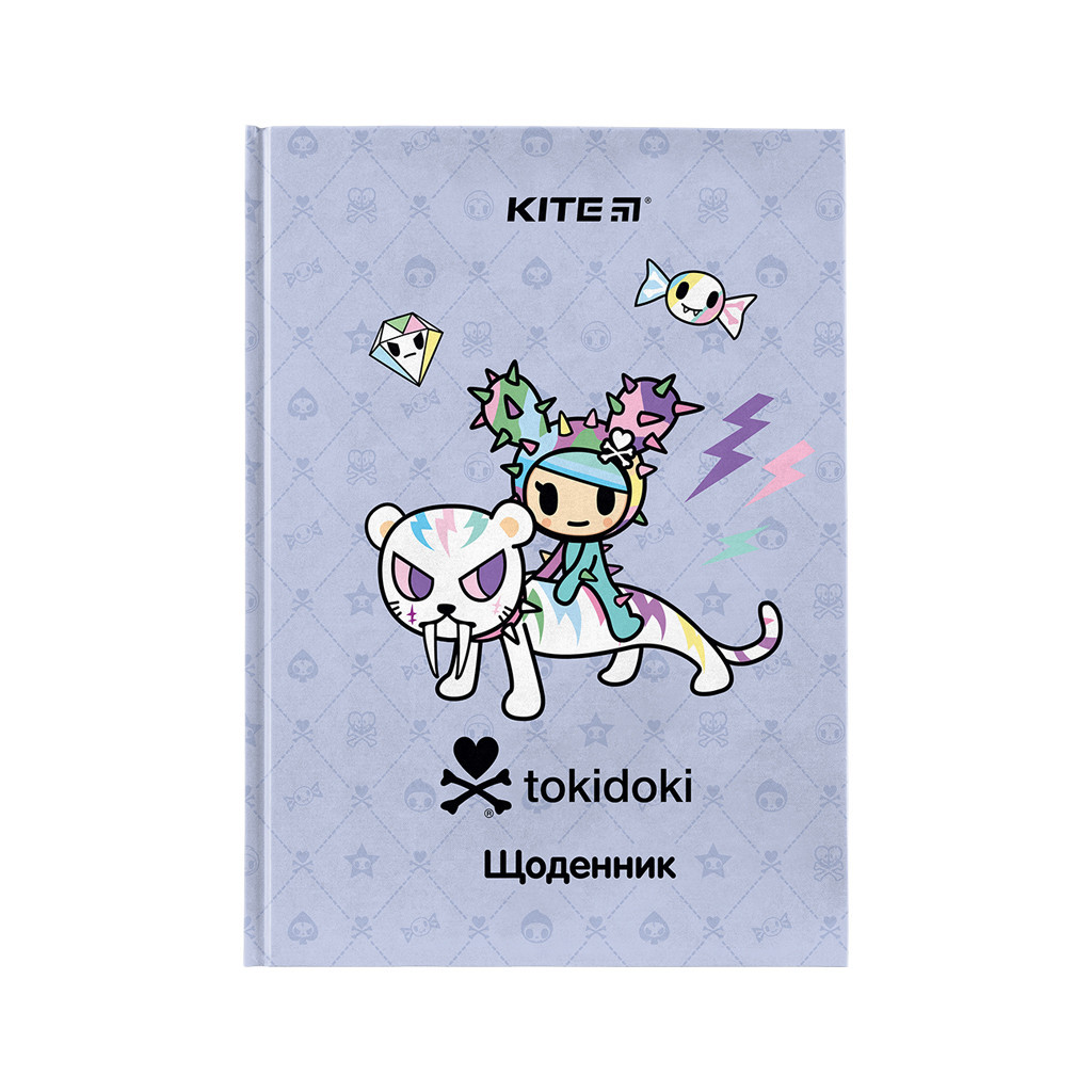 Щоденник шкільний Kite tokidoki тверда обкладинка (TK24-262-2)