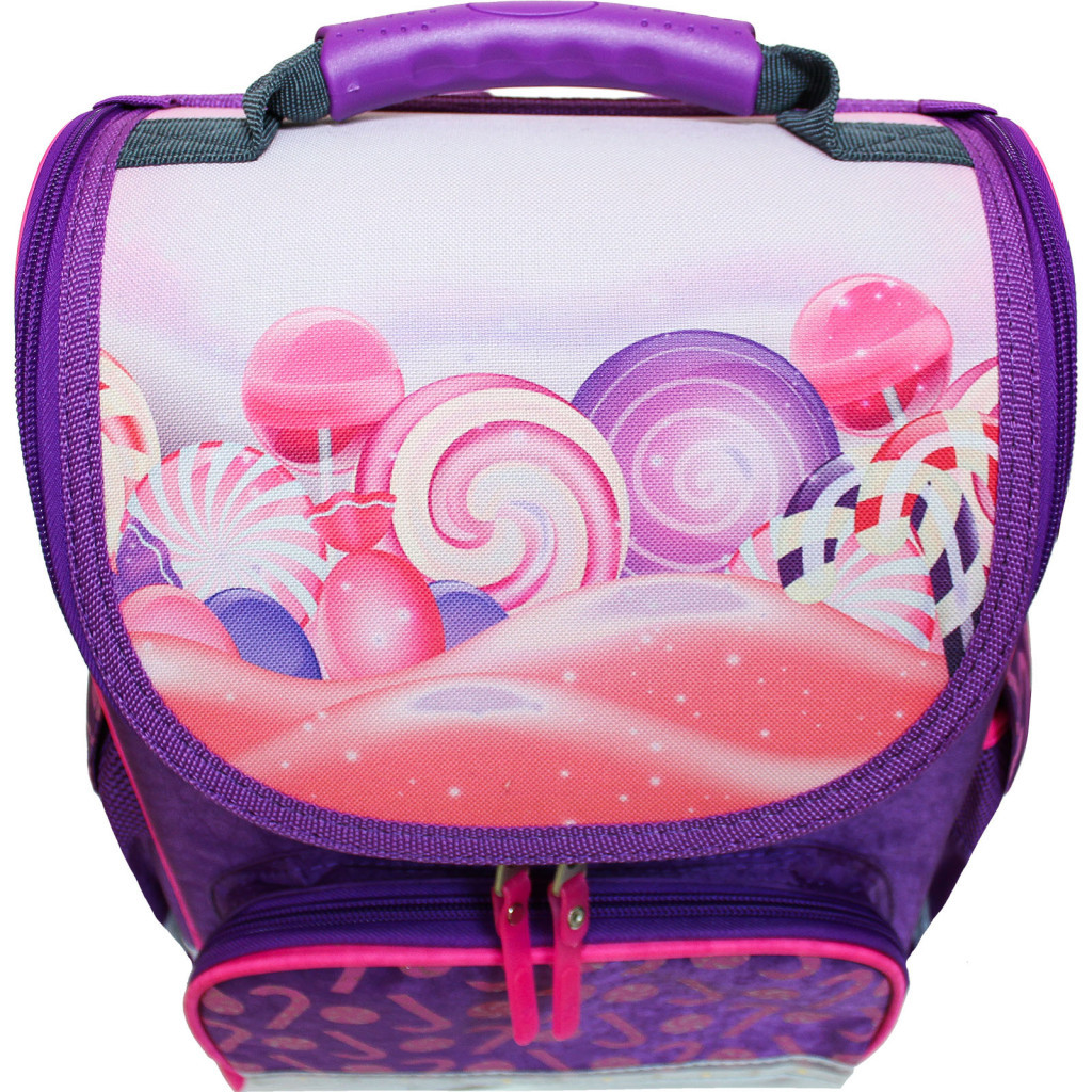 Портфель Bagland з ліхтариками Успіх 12 л. фіолетовий 409 (00551703) (80213595)