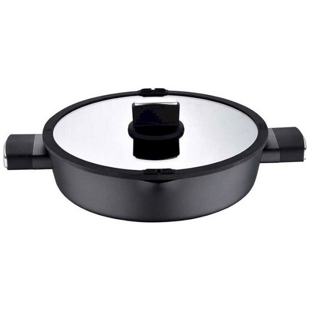 Сотейник Bergner Ion plus з кришкою 28 см (BG-35913-BK) Сотейник Bergner Ion plus з кришкою 28 см (BG-35913-BK)