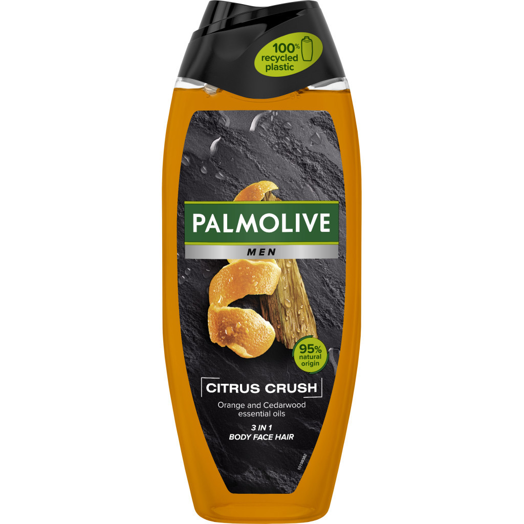 Гель для душу Palmolive Men Цитрусовий заряд Ефірні олії апельсина та кедра 500 мл (8718951137455)