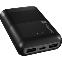 Батарея універсальна Natec 10000mah, Trevi Compact, USB-A*2/2.1A, USB-C/2.1A (NPB-1941)