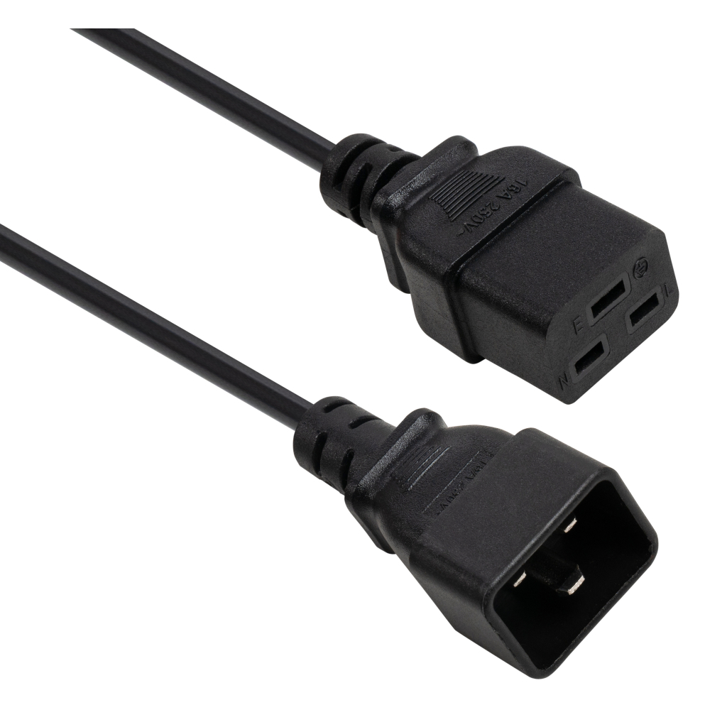 Кабель живлення C19 to C20 1.8m 1.5mm2 Rezone (RZPC-19201815)