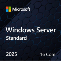 ПЗ для сервера Microsoft Windows Server 2025 Standard 16 Core англ, ОЕМ на DVD носії (EP2-25187)