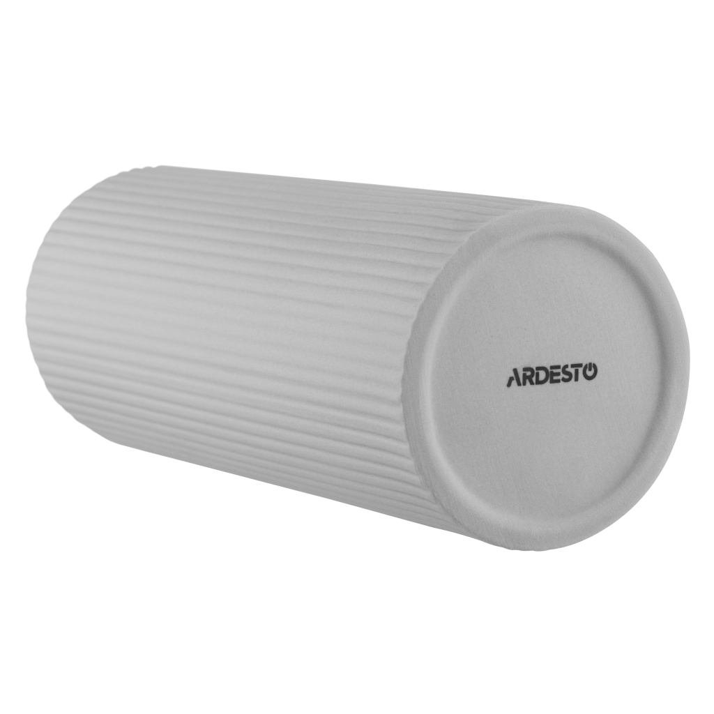 Ваза Ardesto Liguria, 8х22.7см, порцеляна, сірий (AR3803G)