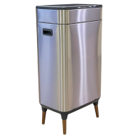 Waste container JAH Sensory on legs Silver metallic 40 l (20255)
