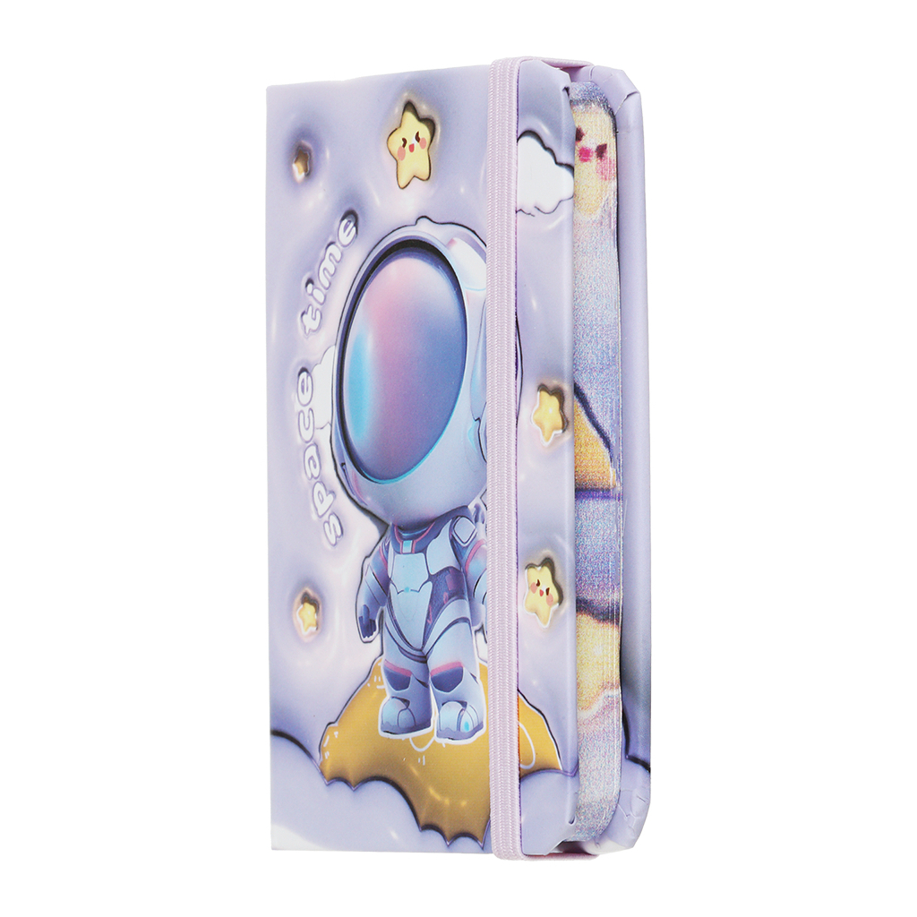 Книга записна ZiBi ASTRONAUT A7 в клітинку тверда обкладинка на гумці 80 аркушів, фіолетова (ZB.117104) Книга записна ZiBi ASTRONAUT A7 в клітинку тверда обкладинка на гумці 80 аркушів, фіолетова (ZB.117104)