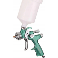 Paint sprayer Toptul pneumatic LVLP upper plastic tank 600 ml, (898-2-1.4LP)
